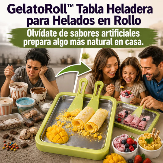 GelatoRoll™ Tabla Heladera para Helados en Rollo