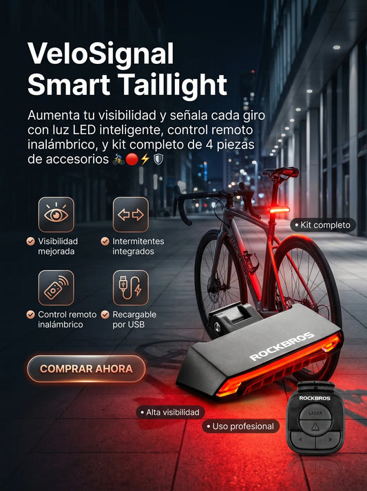 Luz Trasera-🚴‍♂️💡Mejora tu seguridad en carretera con luz trasera LED recargable⚡🛡️