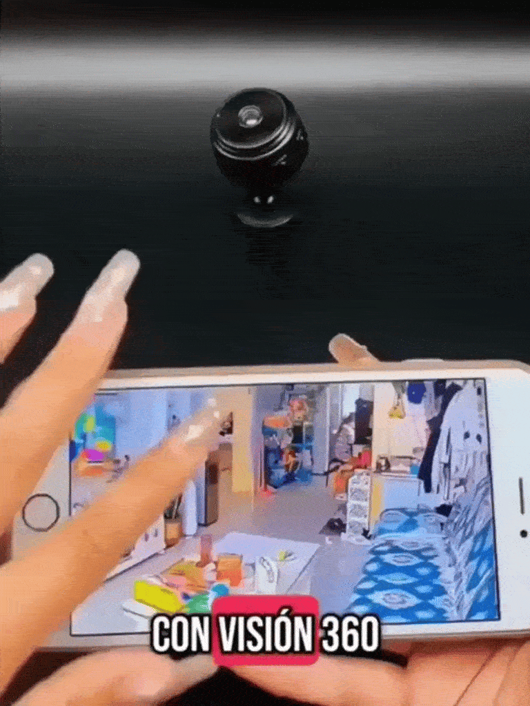 Detección de movimiento alerta celular mini cámara espía